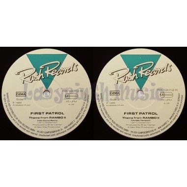 First Patrol - Theme From Rambo II • Indo-China Remix • 12" Vinyl Maxi • EX - Labyrinth Music