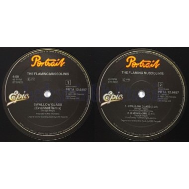 The Flaming Mussolinis - Swallow Glass • 12" Vinyl Maxi • MINT - Labyrinth Music