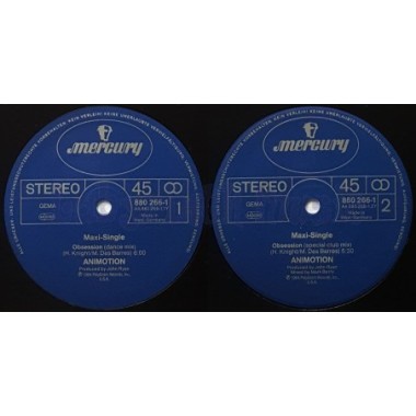 Animotion - Obsession • 12" Vinyl Maxi • EX - Labyrinth Music