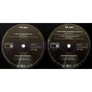 Francois Feldman - C'est Toi Qui M'as Fait • 12" Vinyl Maxi - Labyrinth Music