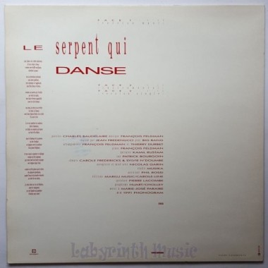 Francois Feldman - Le Serpent Qui Danse • 12" Vinyl Maxi • EX - Labyrinth Music