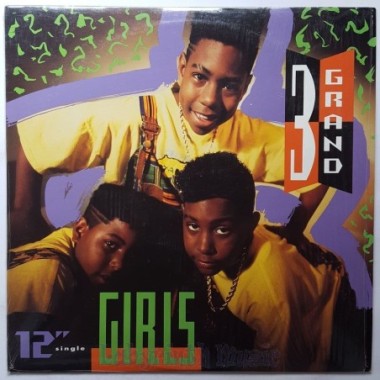 3 Grand - Girls • 12" Vinyl Maxi • MINT - Labyrinth Music