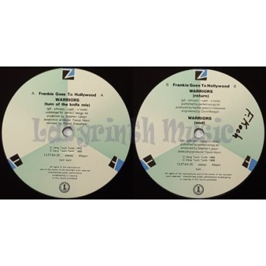 Frankie Goes To Hollywood - Warriors • 12" Vinyl Maxi - Labyrinth Music