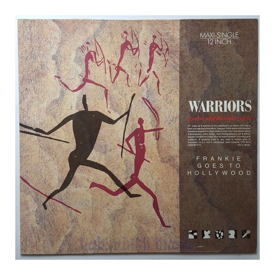 Frankie Goes To Hollywood - Warriors • Twelve Wild Disciples Mix • 12" Vinyl Maxi • EX - Labyrinth Music