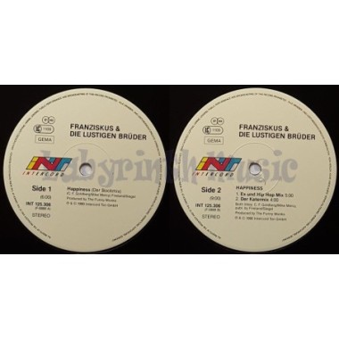 Franziskus & Die Lustigen Brüder - Happiness • 12" Vinyl Maxi • NM - Labyrinth Music