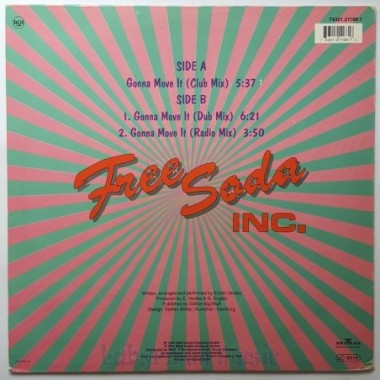 Free Soda Inc. - Gonna Move It • 12" Vinyl Maxi • EX - Labyrinth Music