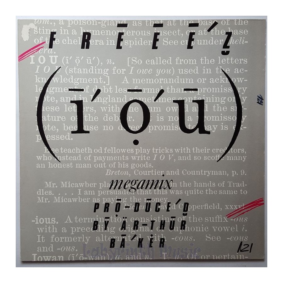 Freeez - I.O.U. • 12" Vinyl Maxi • EX - Labyrinth Music