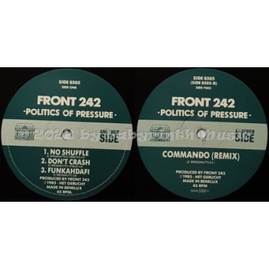 Front 242 - Politics Of Pressure • 12" Vinyl Maxi • EX - Labyrinth Music