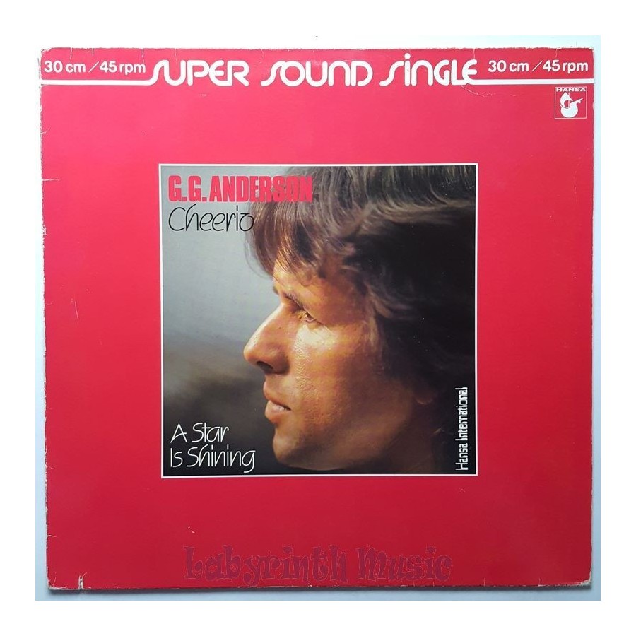 G.G. Anderson - Cheerio • 12" Vinyl Maxi • EX - Labyrinth Music