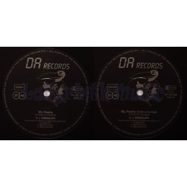G.J. Singulair - My Poetry • 12" Vinyl Maxi • MINT - Labyrinth Music