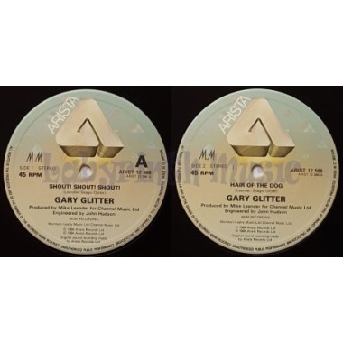 Gary Glitter - Shout Shout Shout • 12" Vinyl Maxi • EX - Labyrinth Music