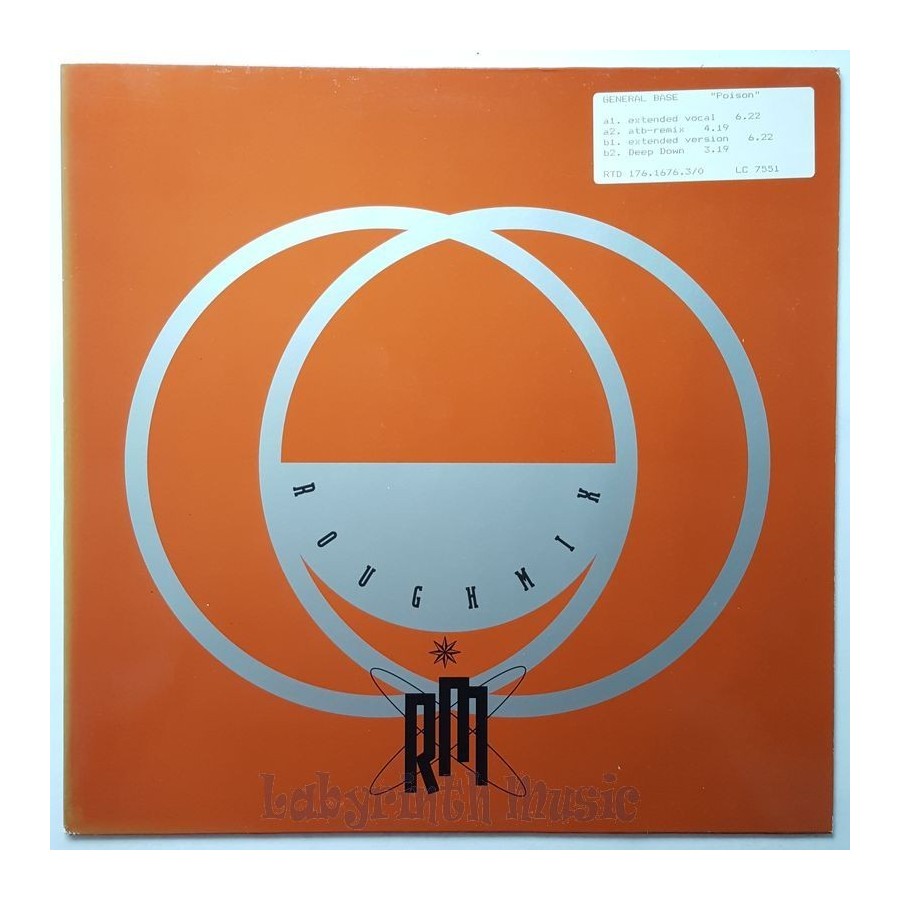 General Base - Poison • 12" Vinyl Maxi • NM - Labyrinth Music
