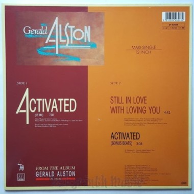 Gerald Alston - Activated • 12" Vinyl Maxi • MINT - Labyrinth Music