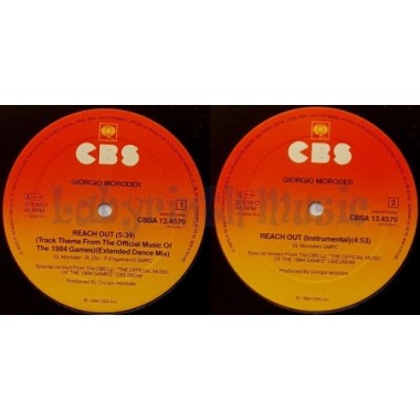 Giorgio Moroder Feat. Paul Engemann - Reach Out • 12" Vinyl Maxi • EX - Labyrinth Music