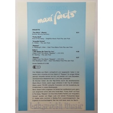 Anquette - Brother Moving Germany • 12" Vinyl Maxi • MINT - Labyrinth Music