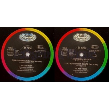Glass Tiger - Diamond Sun • 12" Vinyl Maxi - Labyrinth Music