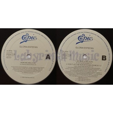 Gloria Estefan - Here We Are • 12" Vinyl Maxi • NM - Labyrinth Music