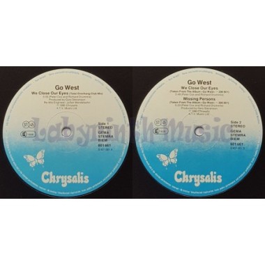 Go West - We Close Our Eyes • 12" Vinyl Maxi • EX - Labyrinth Music