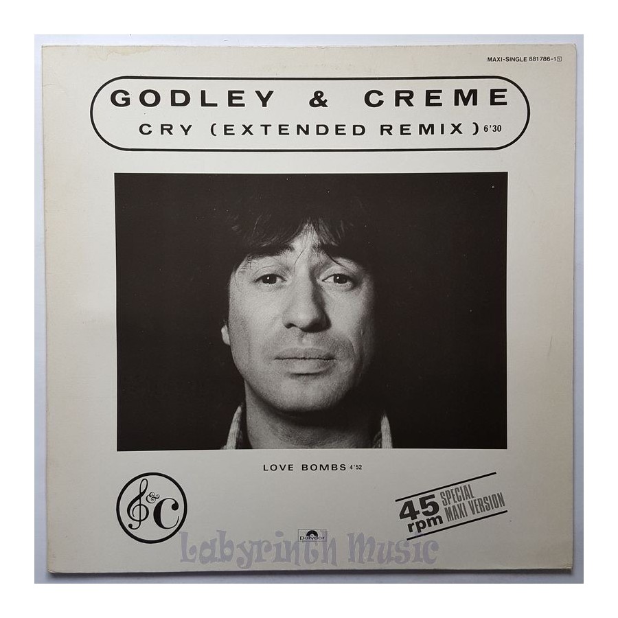 Godley & Creme - Cry • 12" Vinyl Maxi • EX - Labyrinth Music