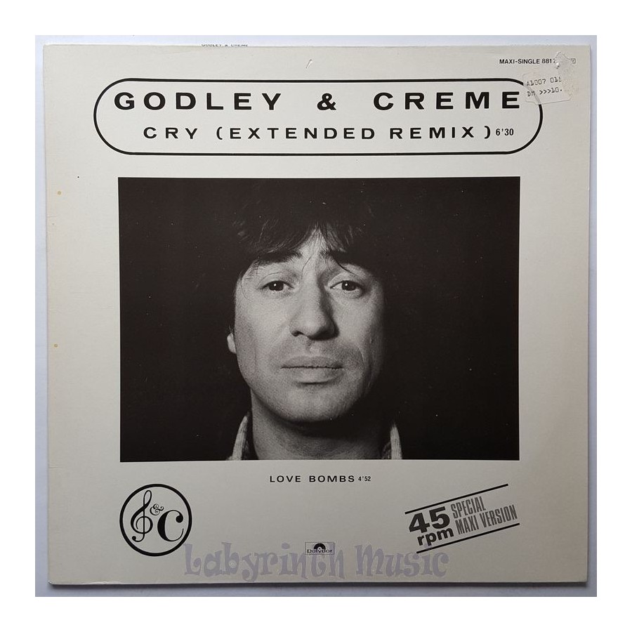 Godley & Creme - Cry • 12" Vinyl Maxi • EX - Labyrinth Music