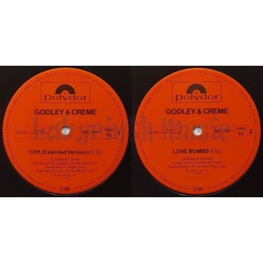 Godley & Creme - Cry • 12" Vinyl Maxi • EX - Labyrinth Music