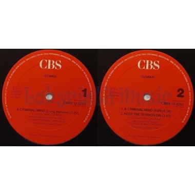 Gowan - A Criminal Mind • 12" Vinyl Maxi - Labyrinth Music