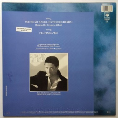 Gregory Abbott - You're My Angel • 12" Vinyl Maxi • MINT - Labyrinth Music
