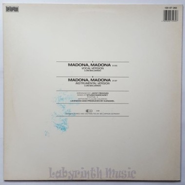 Antonio De Plata - Madona Madona • 12" Vinyl Maxi - Labyrinth Music