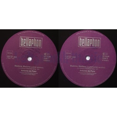 Antonio De Plata - Madona Madona • 12" Vinyl Maxi - Labyrinth Music