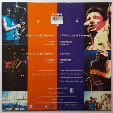 Guru Josh - Whose Law • 12" Vinyl Maxi - Labyrinth Music