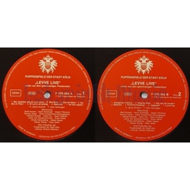 Hänneschen Theater - Levve Live • 12" Vinyl LP • EX - Labyrinth Music