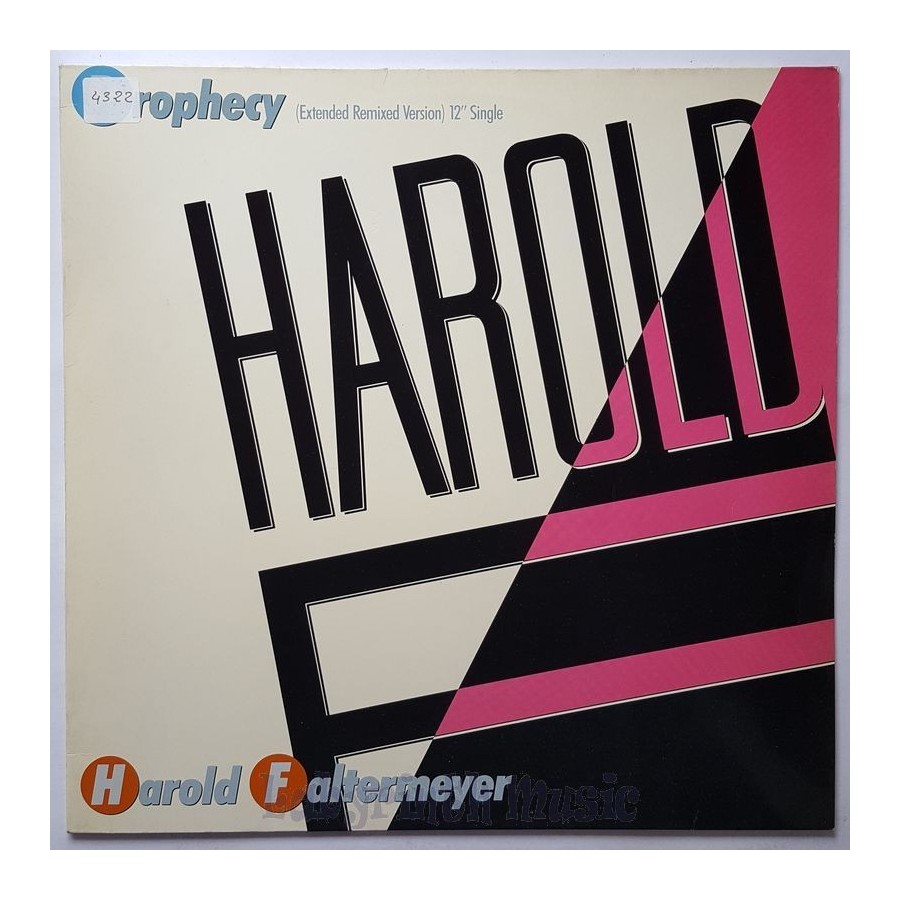 Harold Faltermeyer - Prophecy • 12" Vinyl Maxi • EX - Labyrinth Music