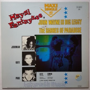 Haysi Fantayzee - John Wayne Is Big Leggy • 12" Vinyl Maxi • EX - Labyrinth Music