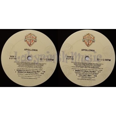 Apollonia - Mismatch • 12" Vinyl Maxi - Labyrinth Music