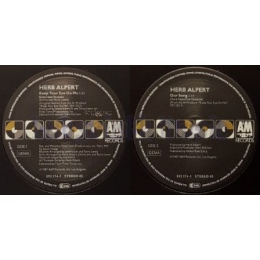 Herb Alpert - Keep Your Eye On Me • 12" Vinyl Maxi • NM - Labyrinth Music