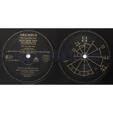 Arcadia - Election Day • The Consensus Mix • 12" Vinyl Maxi - Labyrinth Music