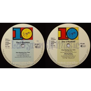 The 3 Rockies - Stop Wasting Your Time • 12" Vinyl Maxi • MINT - Labyrinth Music
