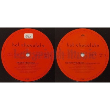 Hot Chocolate - Never Pretend • 12" Vinyl Maxi • EX - Labyrinth Music
