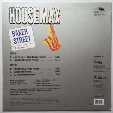 Housemax - Baker Street • 12" Vinyl Maxi • EX - Labyrinth Music