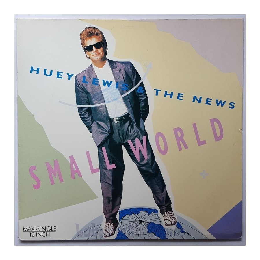 Huey Lewis And The News - Small World • 12" Vinyl Maxi - Labyrinth Music