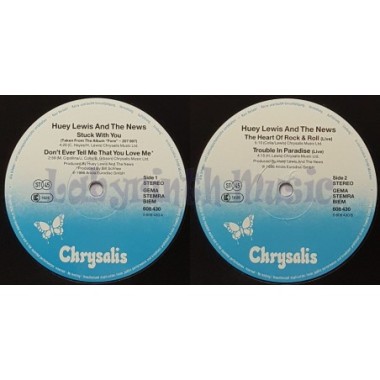 Huey Lewis And The News - Stuck With You • 12" Vinyl Maxi • EX - Labyrinth Music