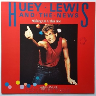 Huey Lewis And The News - Walking On A Thin Line • 12" Vinyl Maxi • MINT - Labyrinth Music