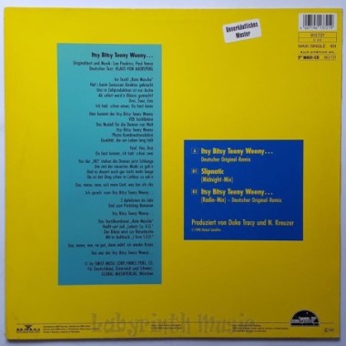 Hugo Egon Balder - Itsy Bitsy Teeny Weeny… • 12" Vinyl Maxi - Labyrinth Music