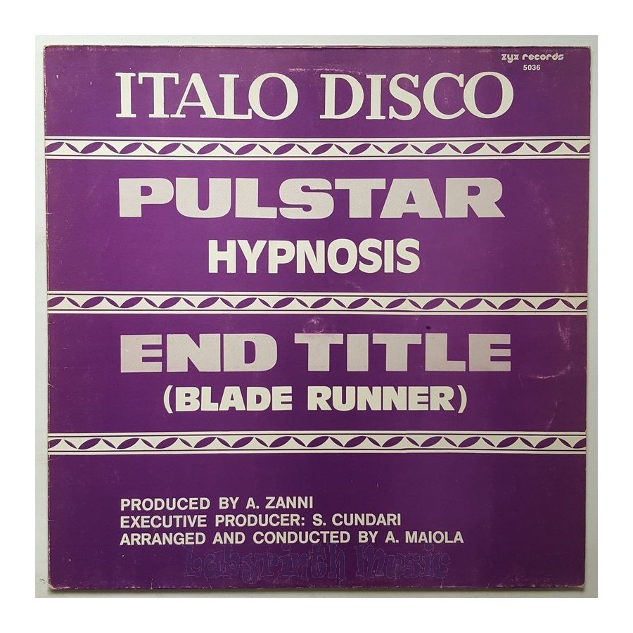 Hypnosis - Pulstar • 12" Vinyl Maxi • EX - Labyrinth Music