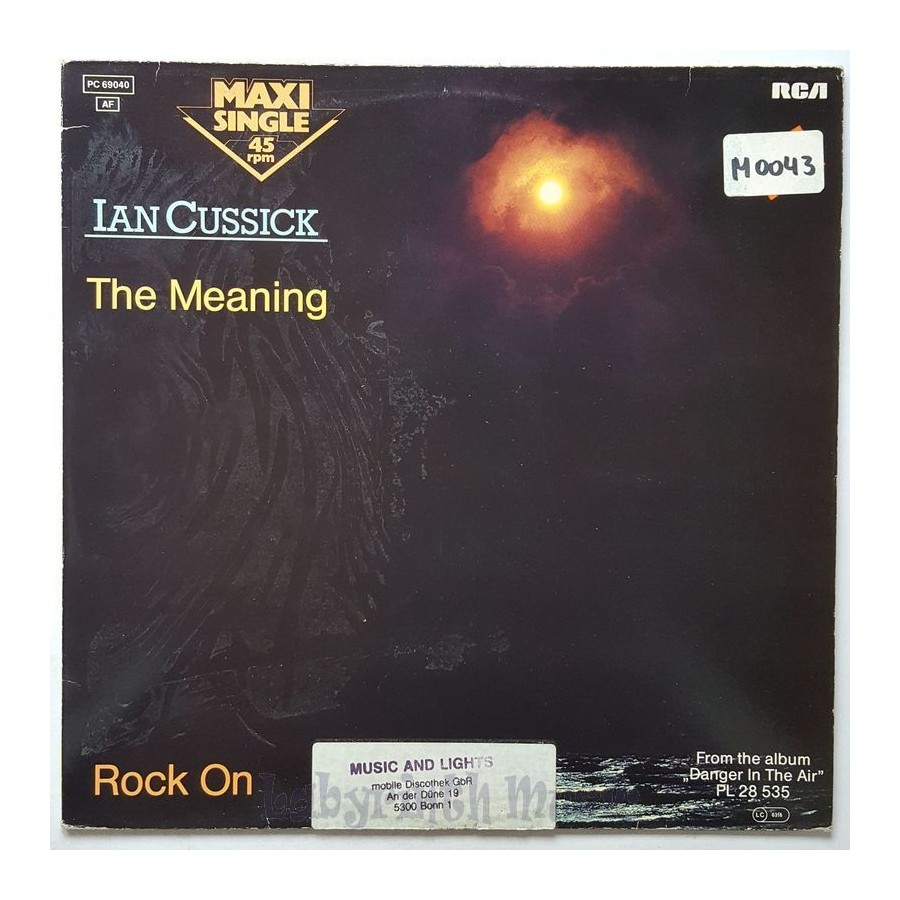Ian Cussick - The Meaning • 12" Vinyl Maxi • EX - Labyrinth Music