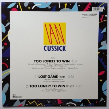 Ian Cussick - Too Lonely To Win • 12" Vinyl Maxi • EX - Labyrinth Music
