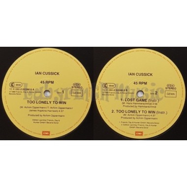 Ian Cussick - Too Lonely To Win • 12" Vinyl Maxi • EX - Labyrinth Music