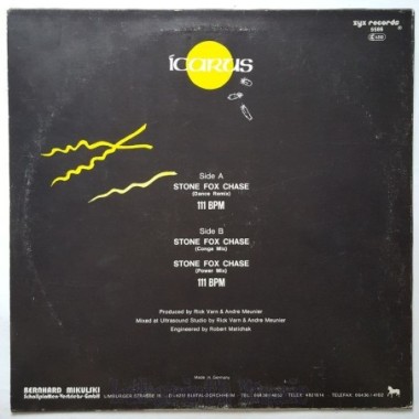 Icarus - Stone Fox Chase • 12" Vinyl Maxi - Labyrinth Music