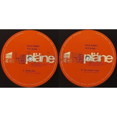 Inga Rumpf / Der Bund - Wilde Ehe • 12" Vinyl Maxi • EX - Labyrinth Music