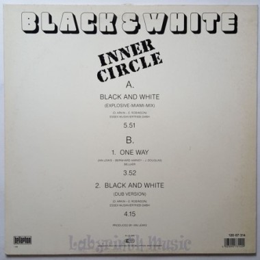 Inner Circle - Black & White • 12" Vinyl Maxi • EX - Labyrinth Music